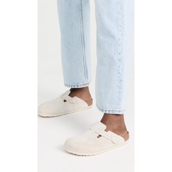 Birkenstock Women's Boston Soft Footbed Clogs, Antique White, 5-5.5 Medium US - Picture 3 of 4